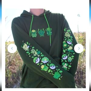 Grass Type Pokemon Hoodie Kamiari